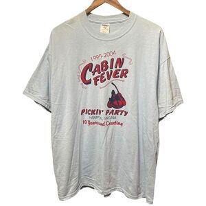 Vintage 2000s 2004 Cabin Fever Pickin party concert tour band group T-Shirt tee